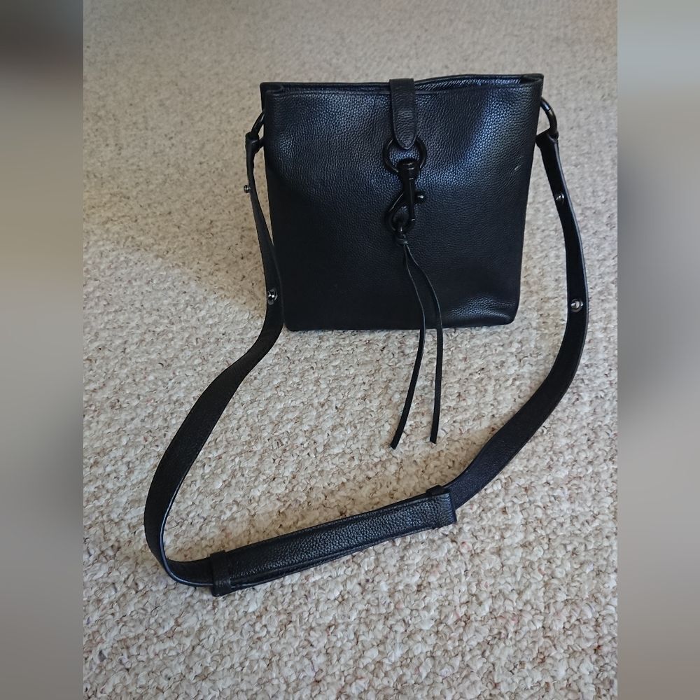 Rebecca Minkoff Megan black Leather Shoulder bag